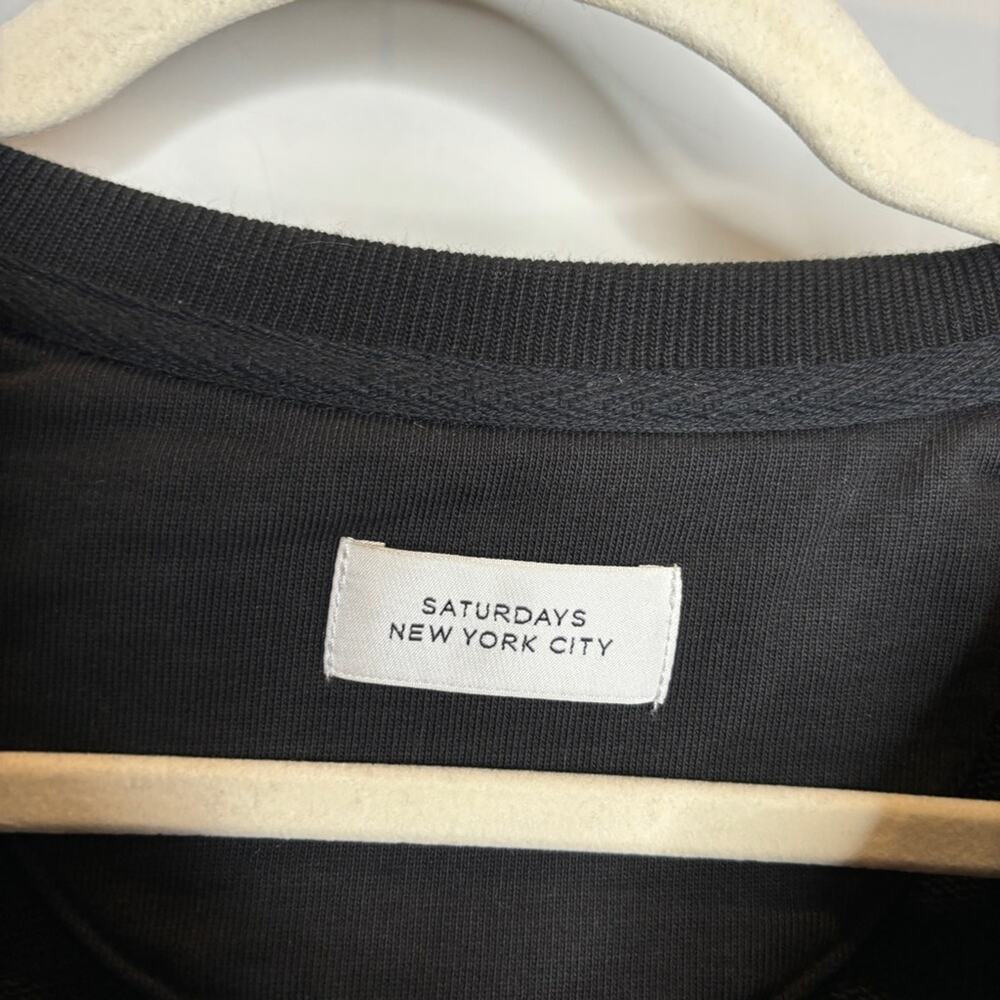 Saturdays NYC Black Bowery Miller Standard Sweatshirt - Picture 3 of 9